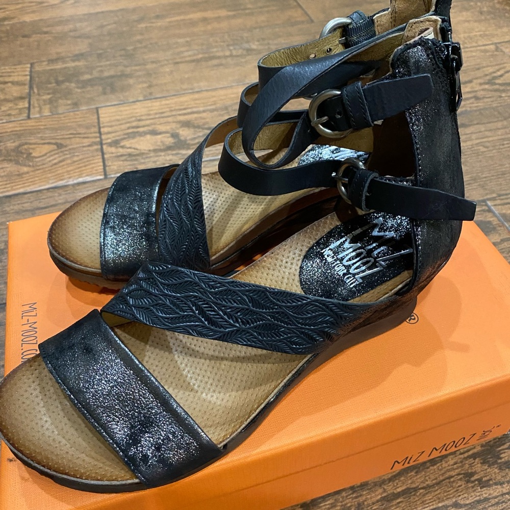 Miz Mooz Black Millie Sandal